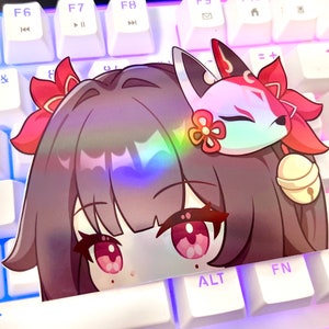 Sparkle Peeker Holographic Sticker | Honkai Star Rail Sticker | sparkle stickers peekers computer decals