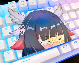 Columbina Peeker | Genshin Fatui Harbingers stickers | Genshin stickers Genshin Impact sticker peeker | sticker car decal holographic