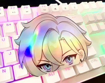 Aventurine Peeker Holographic Sticker | Honkai Star Rail Sticker | Acheron stickers peekers computer decals