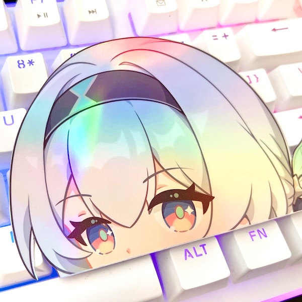 Firefly Peeker Holographic Sticker | Honkai Star Rail Sticker | Firefly stickers peekers computer decals