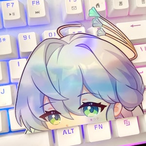 Honkai Robin Peeker Holographic Sticker | Honkai Star Rail Sticker | Robin stickers peekers computer decals