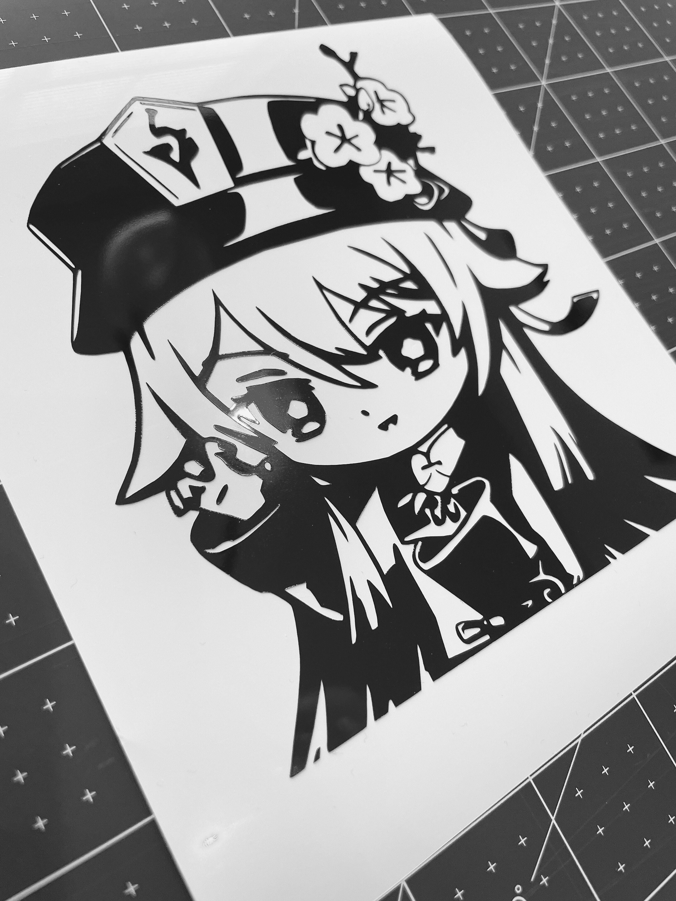 Hu Tao Genshin Impact Vinyl Decal / Hu Taco Sticker Decal / Hu | Etsy