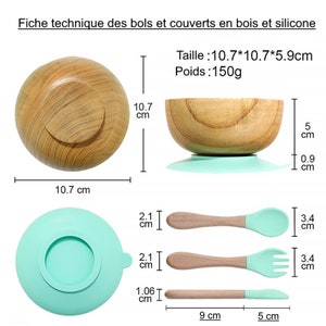 Bol et couverts bébé personnalisés image 9