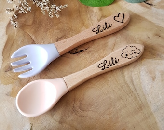 Personalized wooden cutlery (engraving)