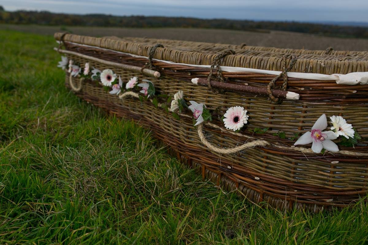 Coffin Casket Wicker Basket Willow Handcrafted Ecological Etsy