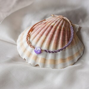 Personalisiertes Armband mit Yin Yang Perle, Freundschaftsarmbänder, Perlenarmband, verstellbares Makrameearmband