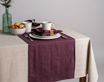 Plum table runners discount