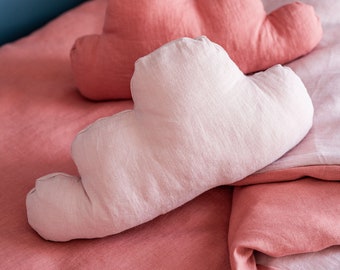 Linen cloud pillow. Cloud cushion. Linen cushion. Baby room interior. Kids Room Décor. Nursery Pillow