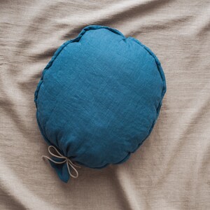Linen balloon pillow. Balloon cushion. Various colors. Linen cushion. Baby room interior. Kids Room Décor. Nursery Pillow image 2