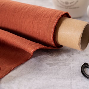 Redwood linen fabric by meter. Softened linen fabric by yard. Natural linen fabric. 100% linen fabric. OEKO-TEX® linen. Various colors.