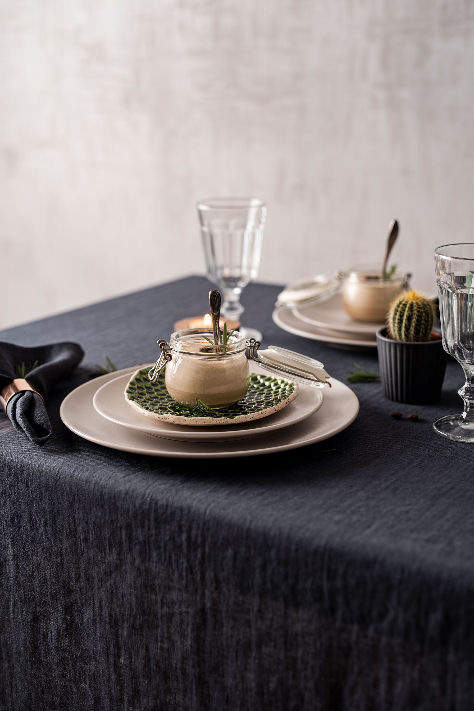 Charcoal Grey Linen Tablecloth. Dark Grey Table Linen. Various Colors.  Sustainable Table Decor. Custom Size Tablecloth - Etsy, image size:2000x2996