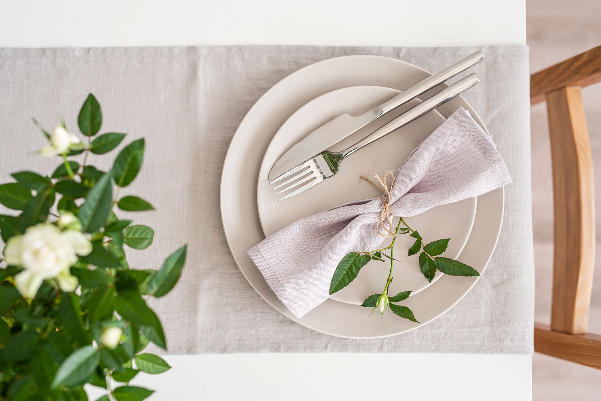 Serviette En Lin. Serviette