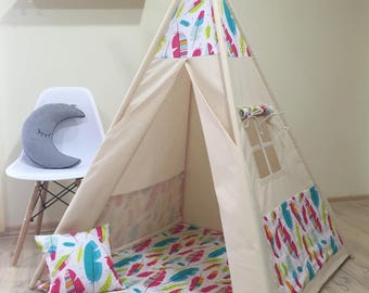 Tipi enfants jouer wigwam tente tipi pour enfants, tipi ,  tente, jeu tipi, tipi  menthe des