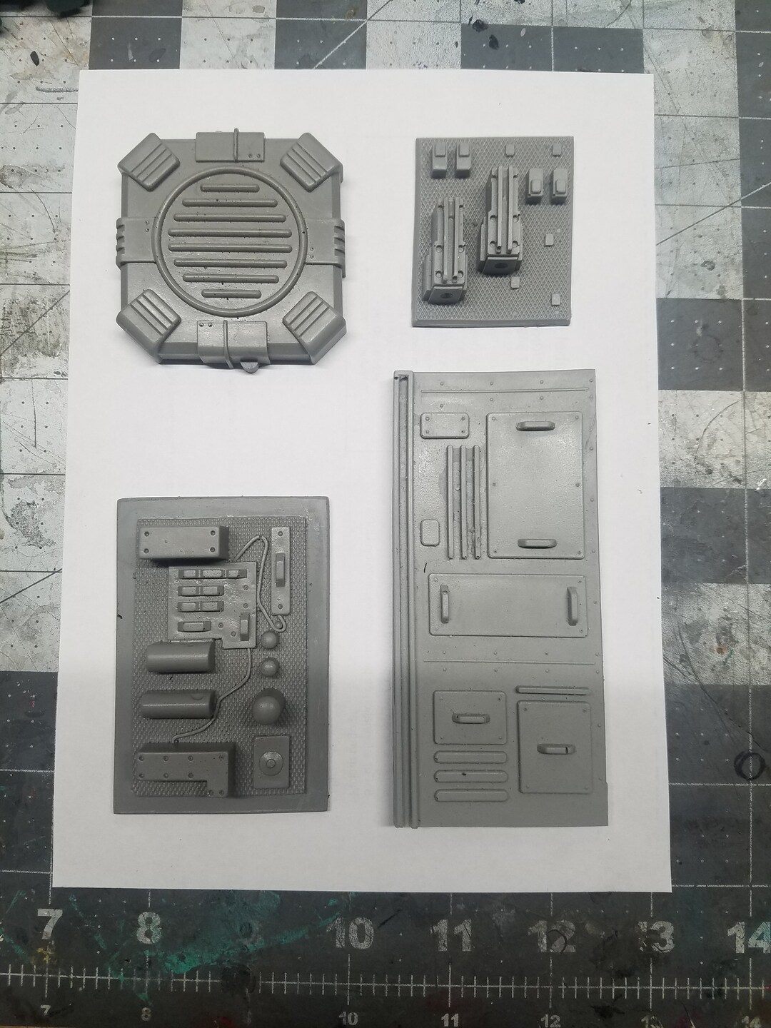 4 Piece Diorama Vent & Wall Details for 3.75 Action Figures Etsy