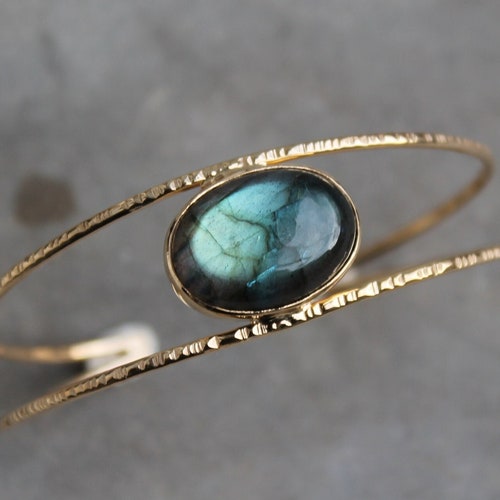 Beaded Friendship Bracelet With Labradorite and Gold Vermeil Etsy