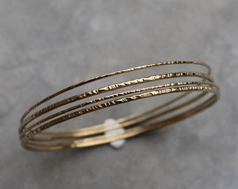 Gold-plated and hammered rushes