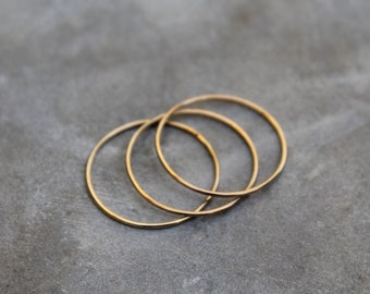 Extra fine gold-plated hoops