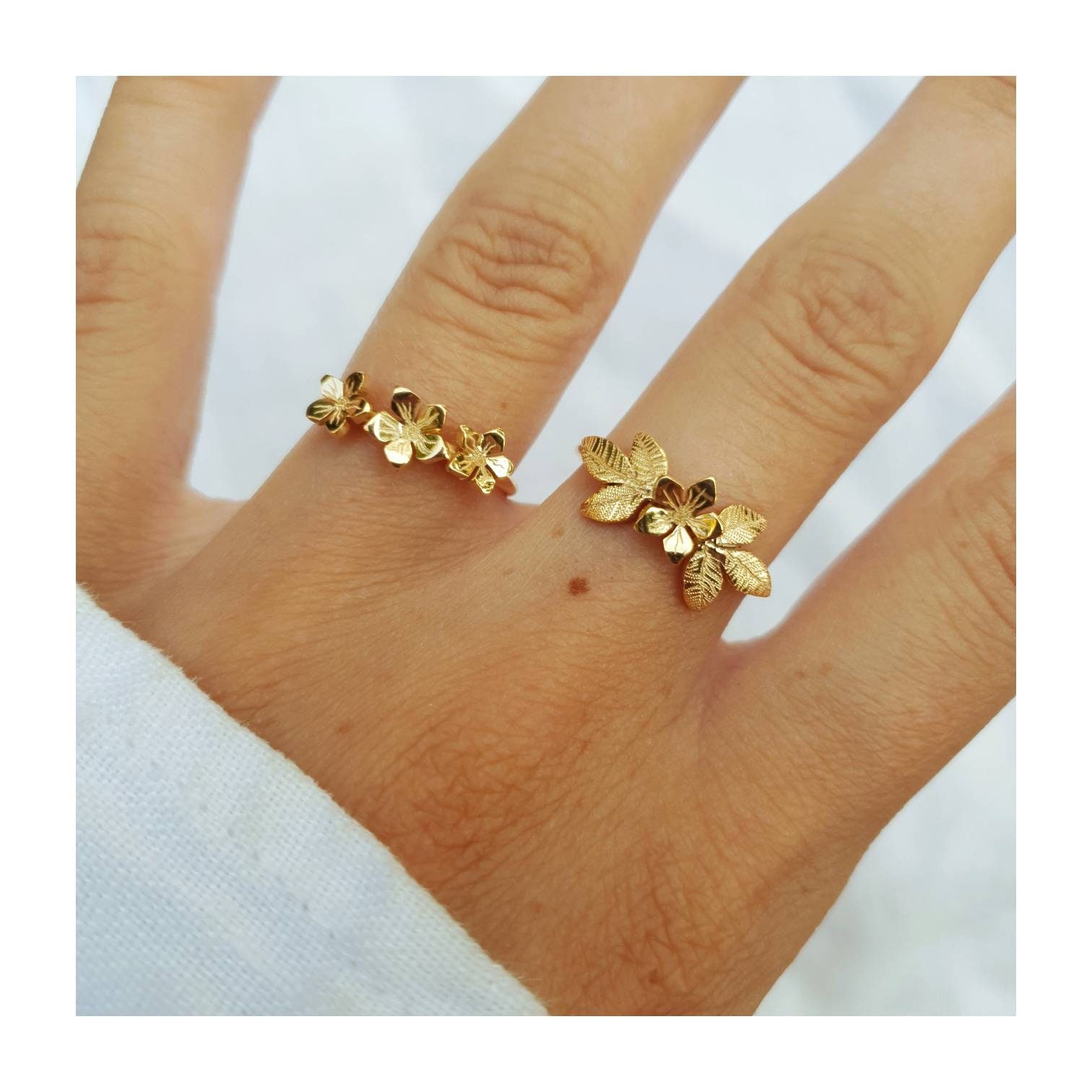 Three flower ring store