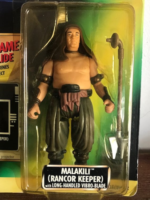 Vintage Star Wars Malakili Action Figure and Action Picture Slide