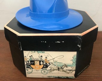 Vintage Adam Hats Mini Hat Box and Hat Vintage Gift