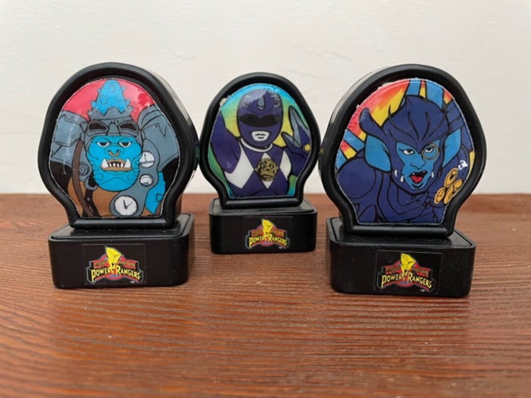 Power Rangers Ink Vintage Set of 3 Power Rangers Ink Stampers 1993 Power Rangers FREE ...