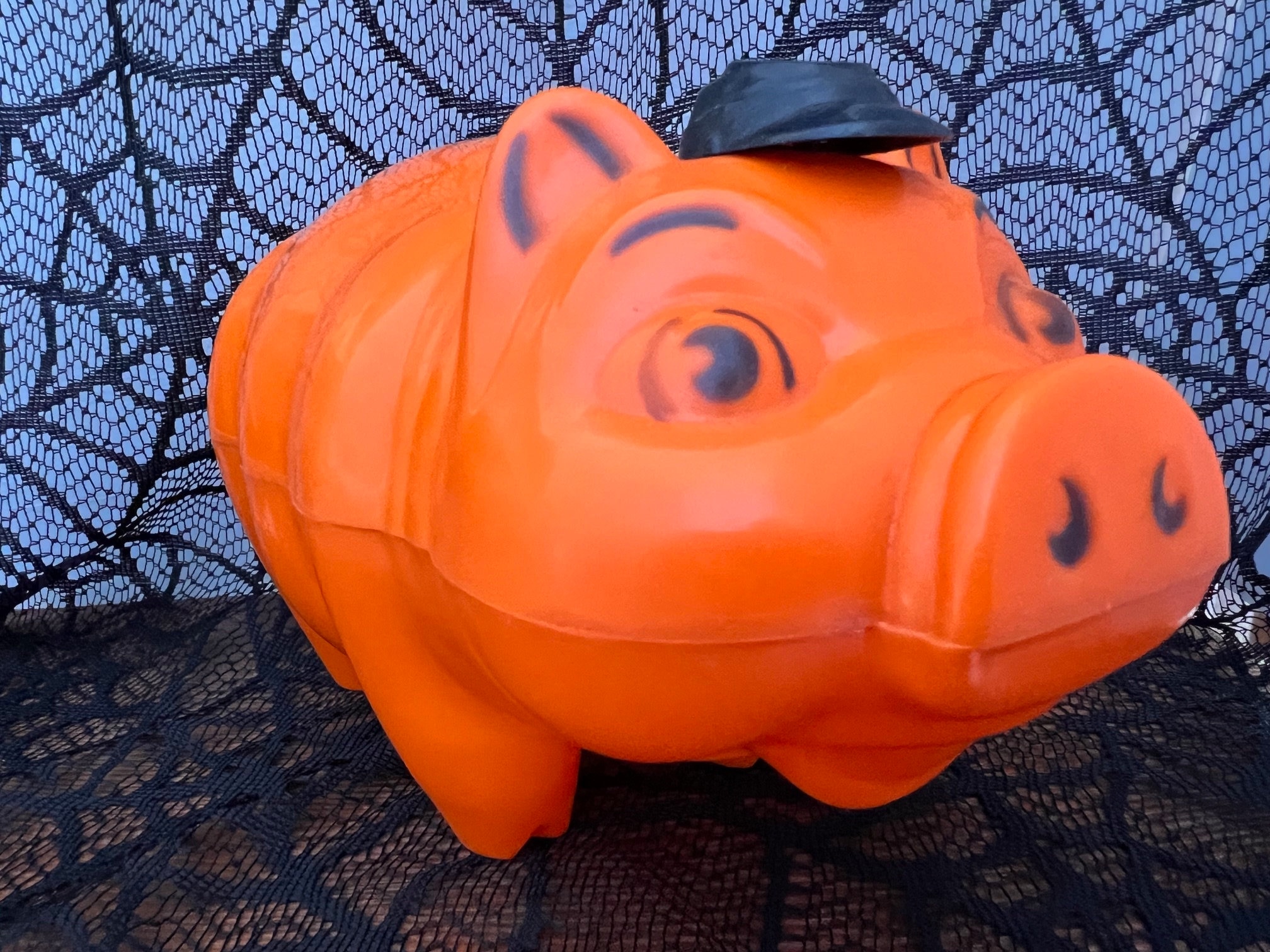 Vintage Plastic Piggy Bank - Etsy