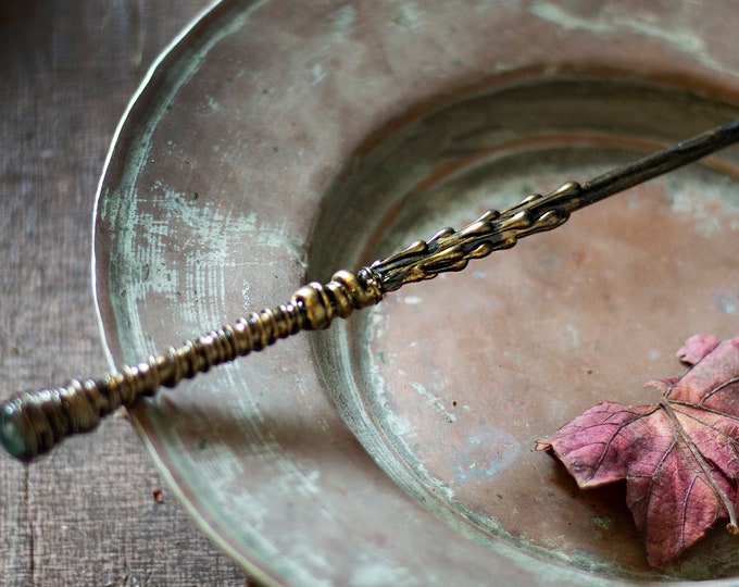 Green Top Magic Wand Magic Wand With Green Glass Dome Gold Etsy