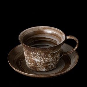 Whispers of Time — Vintage Jingdezhen Handmade Porcelain Coffee Cup And Saucer Set
