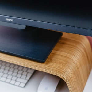Soporte para monitor, elevador de monitor, estante de escritorio, oficina en casa, accesorio de escritorio, regalo para novio