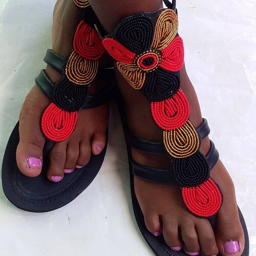 ON SALE African Gladiator Sandal/rasta Sandals/sandals for - Etsy