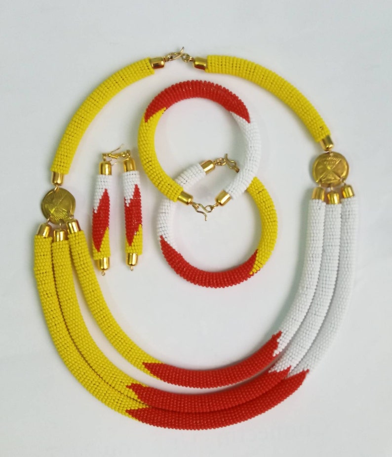ON SALE African Jewelry Set Kenyan Jewelry Set Maasai Etsy