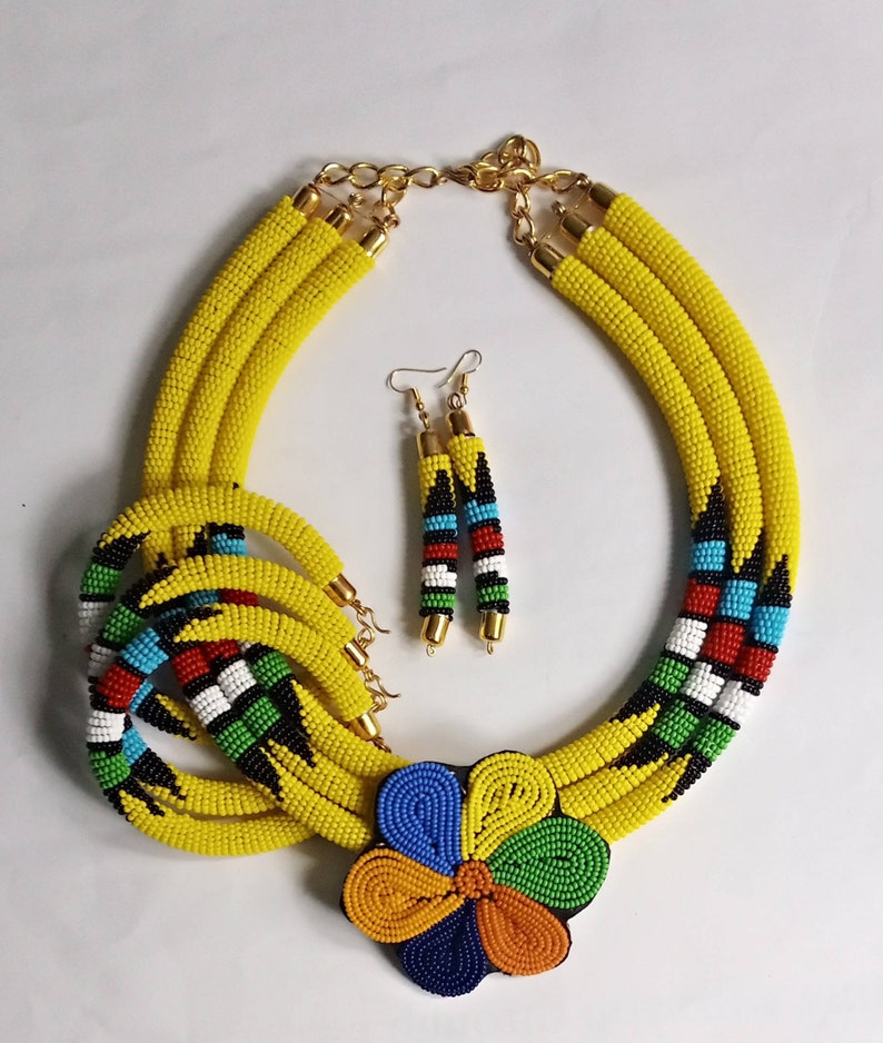 ON SALE African Jewelry Set Kenyan Jewelry Set Maasai Etsy