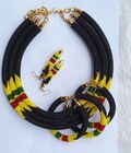ON SALE African jewelry set- Maasai beaded necklace for women- Rasta necklace set - Statement Necklaces- women jewelry- Handmade jewelry set product logo