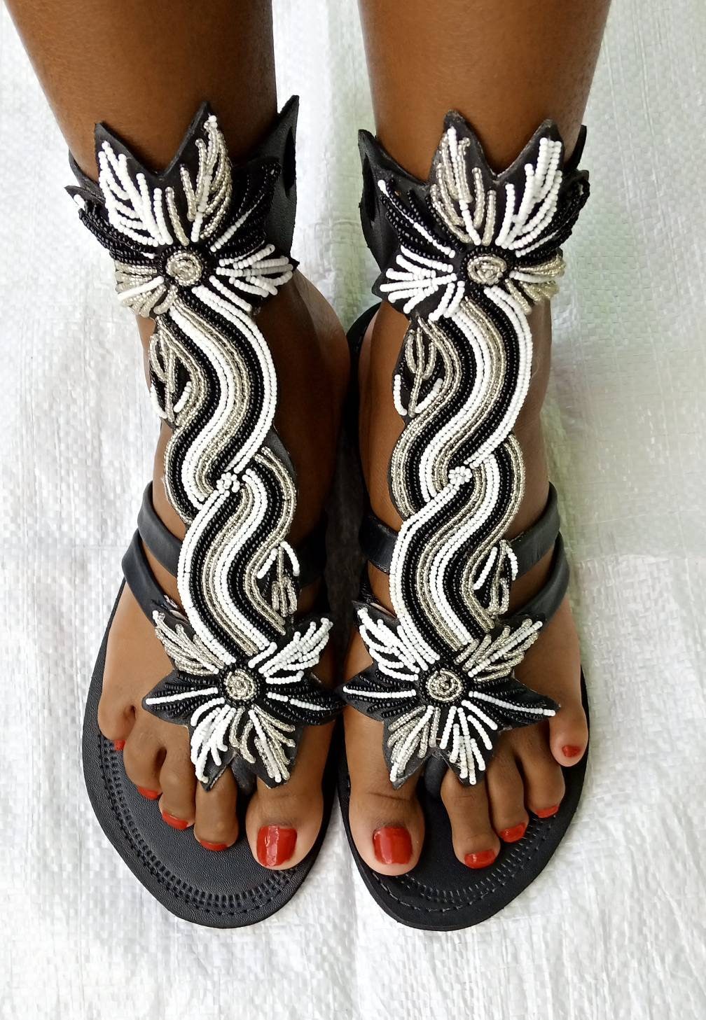 ON SALE African Gladiator Sandal/black Sandals/sandals for - Etsy