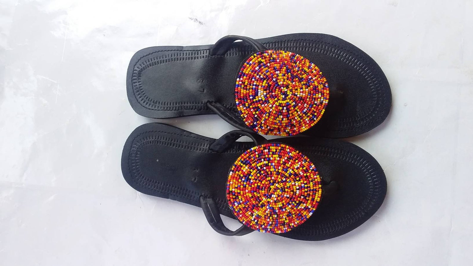 maasai beaded sandals