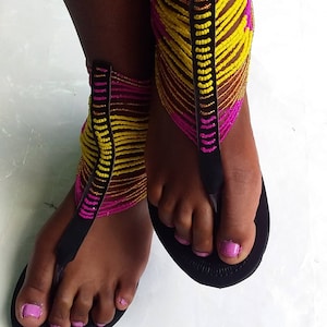 ON SALE! African gladiator sandal/Tribal sandal/Sandals for women/Bohemian sandals/Summer sandals/Leather sandals/ Maasai sandal/Kenyan shoe
