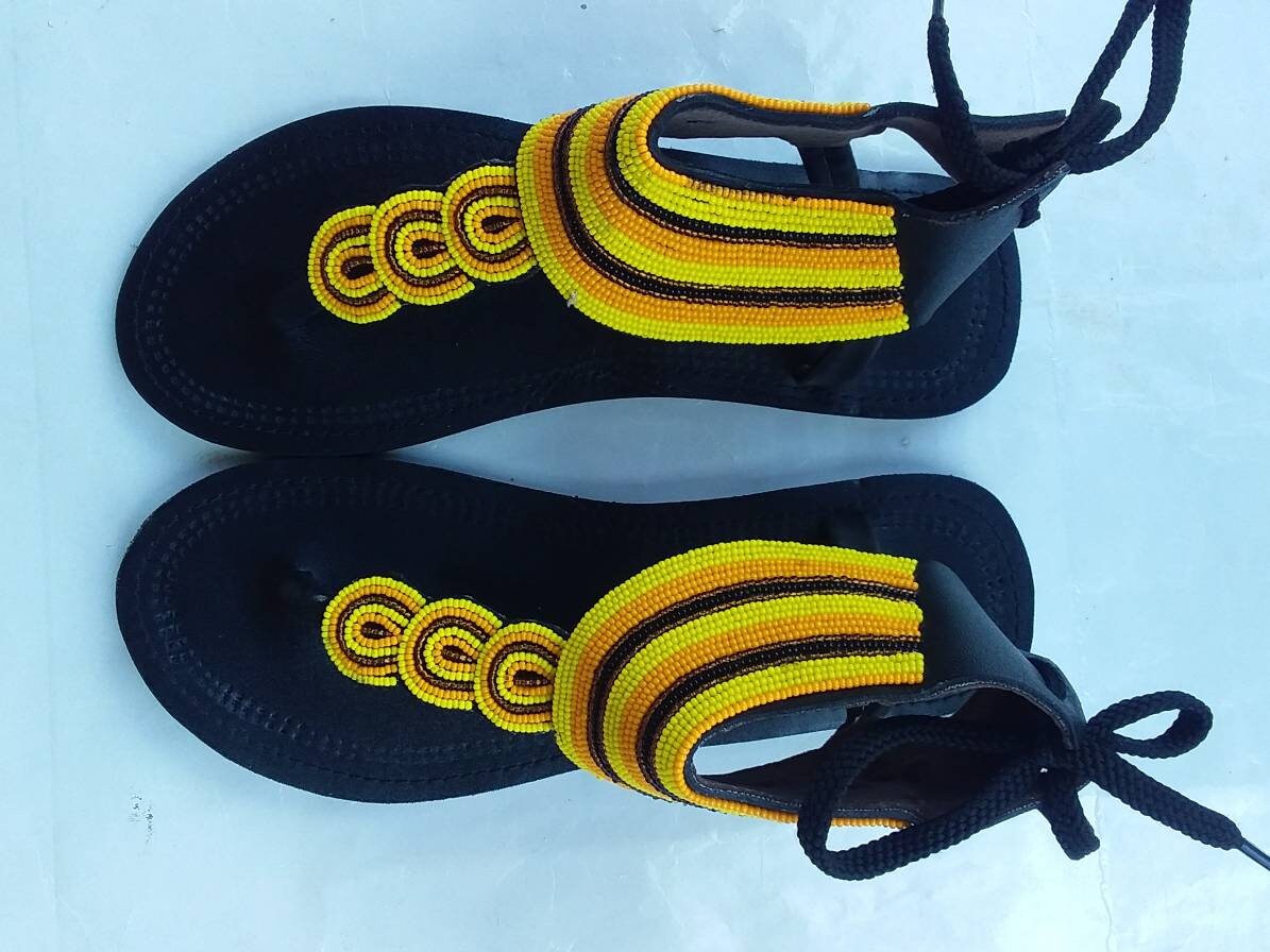 ON SALE African Sandals Maasai Sandals for Women-leather - Etsy
