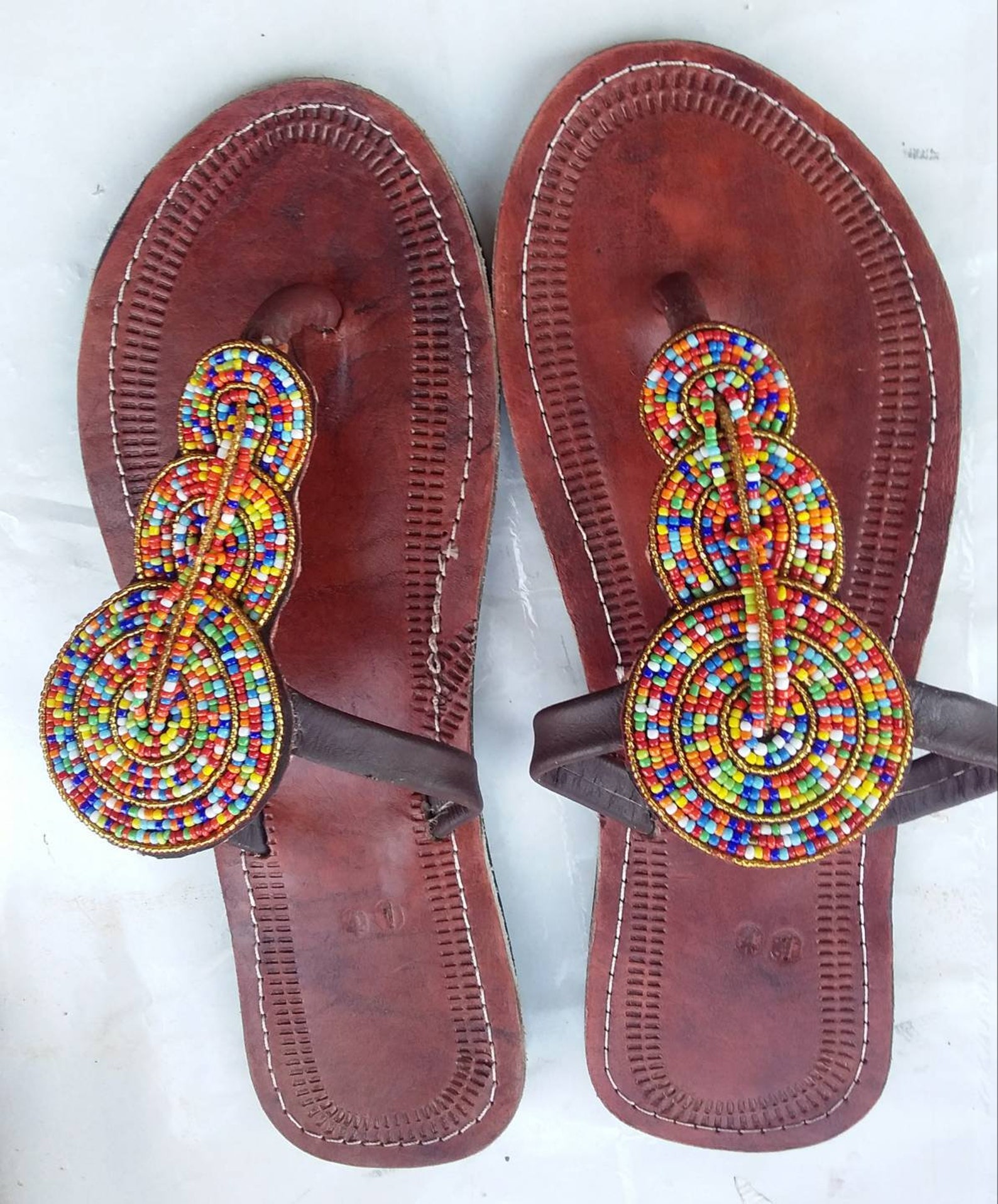 ON SALE African Maasai Sandals/ Kenyan Sandals/ Leather Etsy