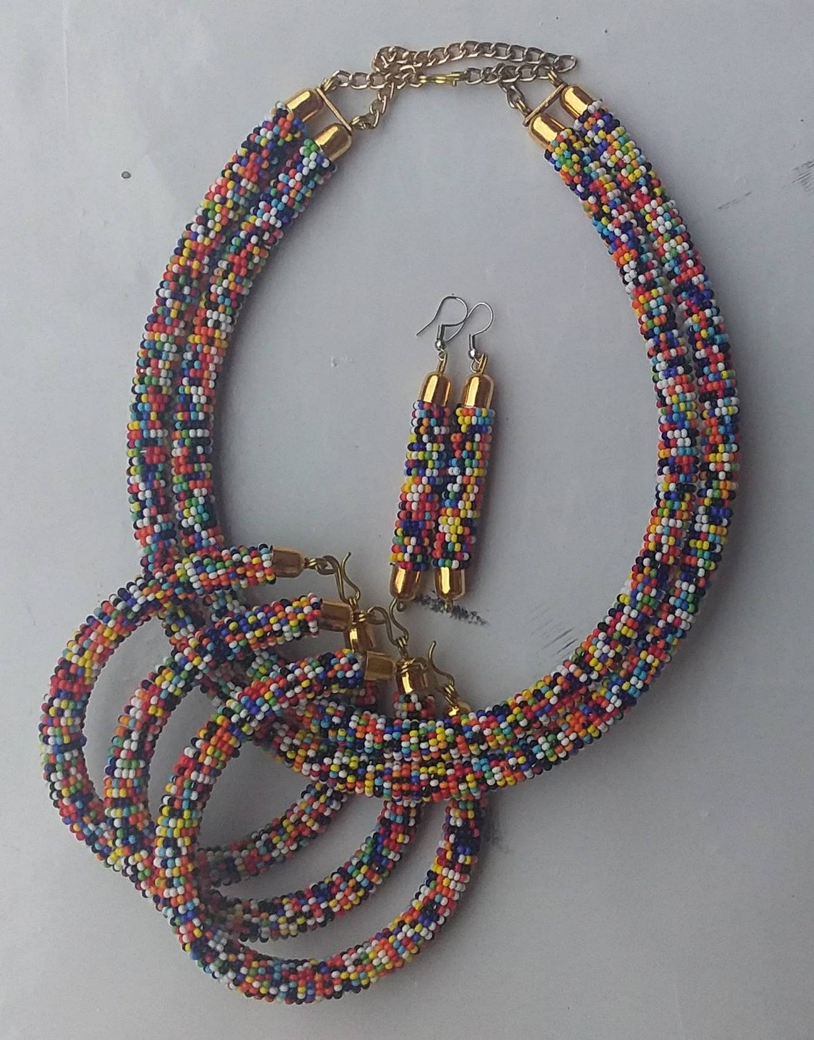 ON SALE African Jewelry Set Kenyan Jewelry Set Maasai Etsy