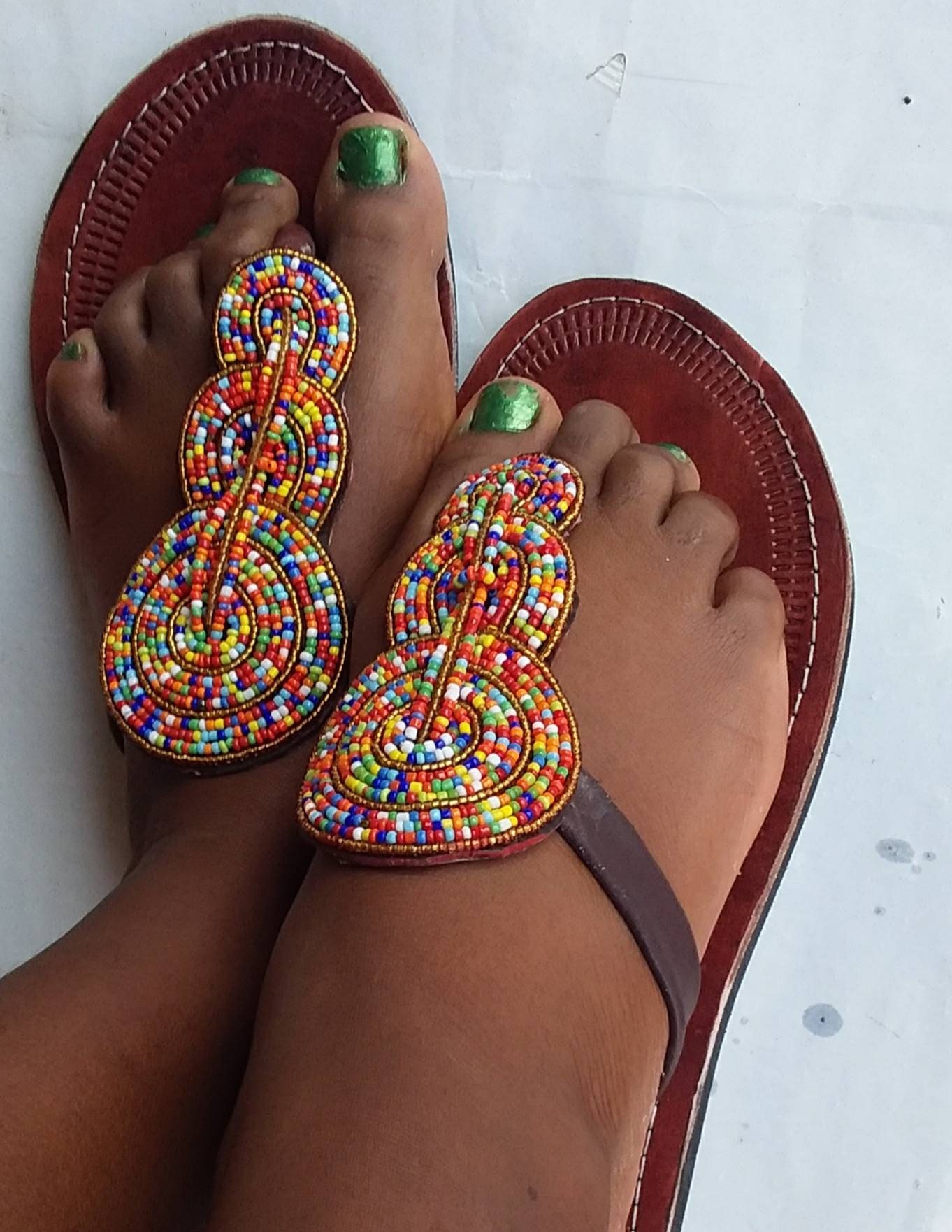 ON SALE African Maasai Sandals Kenyan Sandals Leather Sandals