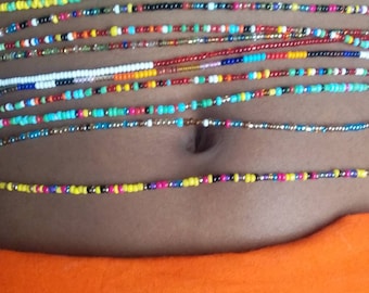 ON SALE!! waist beads/ African waist beads/ Belly chains / Tummy beads / Assorted  waistbeads/ women waist beads/ women slimming waistbeads