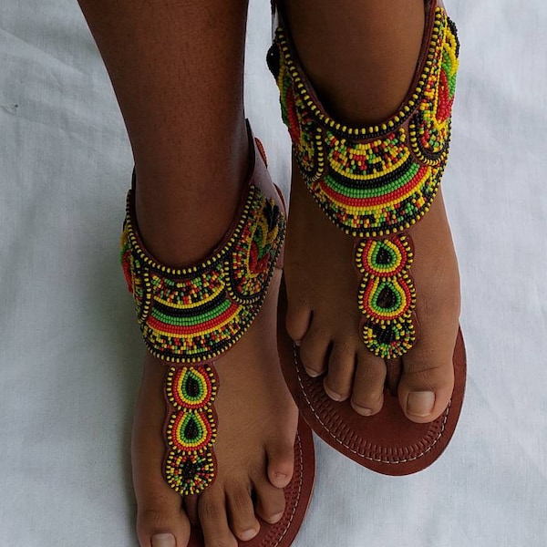 ON SALE! African gladiator sandal/Rasta sandals/Sandals for women/Bohemian sandals/Summer sandals/Leather sandals/ Maasai sandal/Kenyan shoe