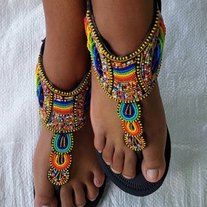 ON SALE! African gladiator sandal/Gold sandals/Sandals for women/Bohemian sandals/Summer sandals/Leather sandals/ Maasai sandal/Kenyan shoe