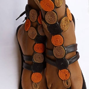 ON SALE African Gladiator Sandal/gold Sandals/sandals for - Etsy