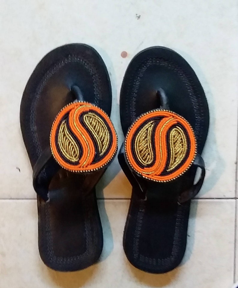 maasai beaded sandals
