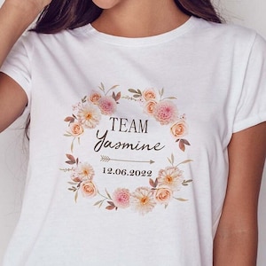 Tshirt EVJF, t-shirt personnalisable, accessoire EVJF, tee shirt team de la mariée, Badge EVJF, Kit de la mariée, tote bag evjf, kit survie
