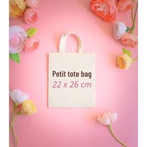 Tote bag personnalisable, tote bag témoin, tote bag demoiselle d'honneur, kit mariée, cadeau mariage, sac à personnalisé, baptême, EVJF image 7