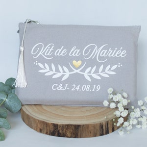 Kit mariée, trousse personnalisable pour la future mariée , kit de la mariée, cadeau de mariage, cadeau future madame, cadeau EVJF