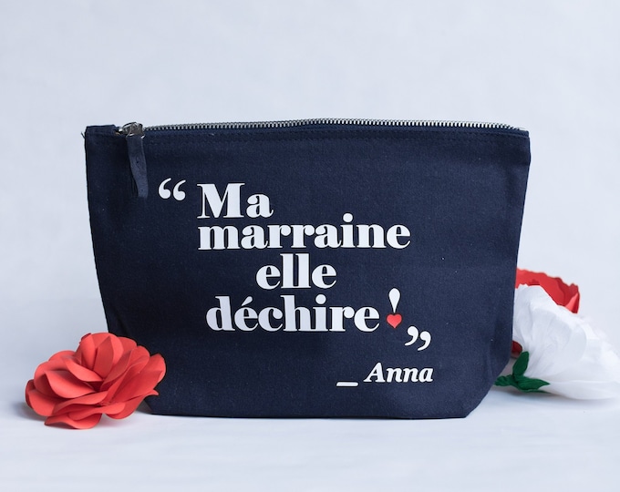 Trousse marraine, cadeau marraine, cadeau baptême, demande marraine