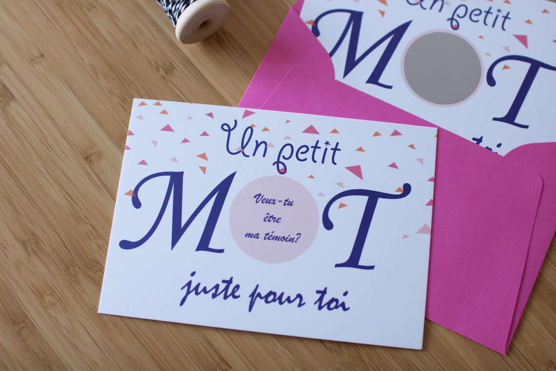 Carte témoin de mariage veux-tu être ma témoin demande de | Etsy